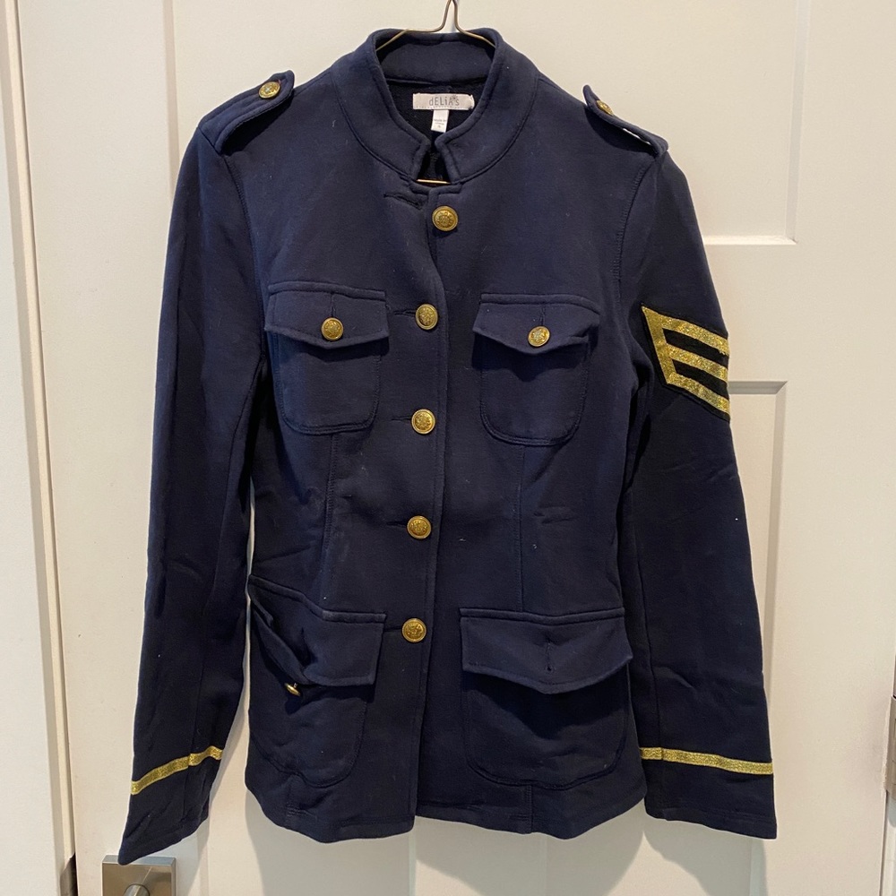 Navy Blue Delia Military Jacket